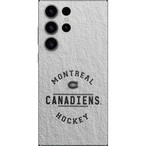 NHL Montreal Canadiens Black Text Galaxy S25 Ultra Skin